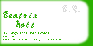 beatrix molt business card